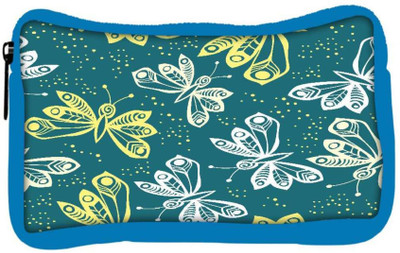 

Snoogg Eco Friendly Canvas White And Yellow Butterfly Designer Student Pen Pencil Case Coin Purse Pouch Cosmetic Makeup Bag (BLUE) Pouch(Multicolor)