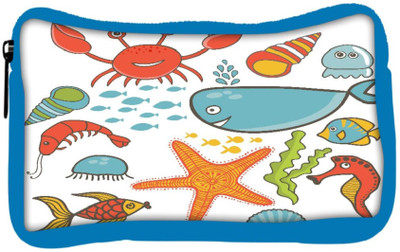 

Snoogg Eco Friendly Canvas Marine Seamless Pattern Student Pen Pencil Case Coin Purse Pouch Cosmetic Makeup Bag (BLUE) Pouch(Multicolor)