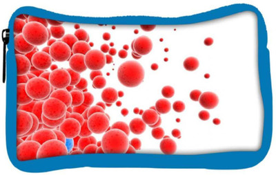 

Snoogg Eco Friendly Canvas Red Spots Designer Student Pen Pencil Case Coin Purse Pouch Cosmetic Makeup Bag (BLUE) Pouch(Multicolor)