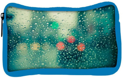 

Snoogg Eco Friendly Canvas Green Water Drops Designer Student Pen Pencil Case Coin Purse Pouch Cosmetic Makeup Bag (BLUE) Pouch(Multicolor)