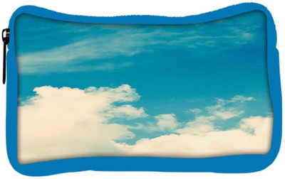 

Snoogg Eco Friendly Canvas Cloudy Days Student Pen Pencil Case Coin Purse Pouch Cosmetic Makeup Bag (BLUE) Pouch(Multicolor)