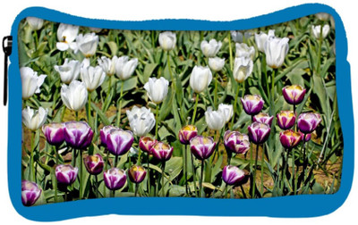 

Snoogg Eco Friendly Canvas Colorful Tulips Student Pen Pencil Case Coin Purse Pouch Cosmetic Makeup Bag (BLUE) Pouch(Multicolor)