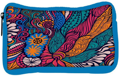 

Snoogg Eco Friendly Canvas Vector Seamless Texture With Abstract Flowers Endless Background Ethnic Sea Student Pen Pencil Case Coin Purse Pouch Cosmetic Makeup Bag (BLUE) Pouch(Multicolor)