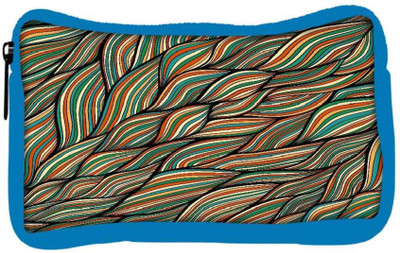 

Snoogg Eco Friendly Canvas Multicolor Leaves Designer Student Pen Pencil Case Coin Purse Pouch Cosmetic Makeup Bag (BLUE) Pouch(Multicolor)