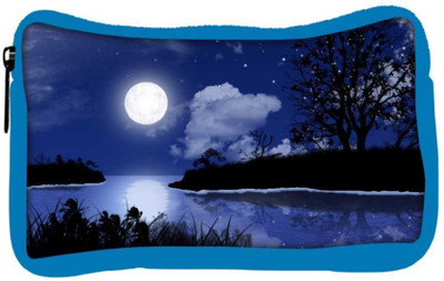 

Snoogg Eco Friendly Canvas Moon Night Designer Student Pen Pencil Case Coin Purse Pouch Cosmetic Makeup Bag (BLUE) Pouch(Multicolor)