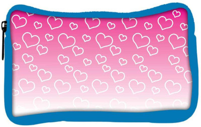 

Snoogg Eco Friendly Canvas White Hearts Designer Student Pen Pencil Case Coin Purse Pouch Cosmetic Makeup Bag (BLUE) Pouch(Multicolor)