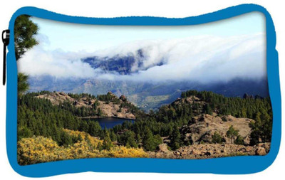 

Snoogg Eco Friendly Canvas Cloudy Mountain Designer Student Pen Pencil Case Coin Purse Pouch Cosmetic Makeup Bag (BLUE) Pouch(Multicolor)