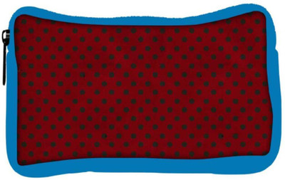 

Snoogg Eco Friendly Canvas Red_Polkadots Designer Student Pen Pencil Case Coin Purse Pouch Cosmetic Makeup Bag (BLUE) Pouch(Multicolor)