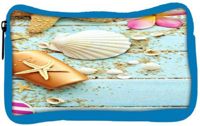 

Snoogg Eco Friendly Canvas Water Shell Designer Student Pen Pencil Case Coin Purse Pouch Cosmetic Makeup Bag (BLUE) Pouch(Multicolor)