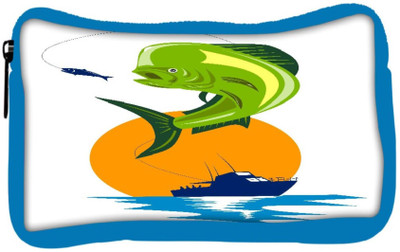 

Snoogg Eco Friendly Canvas Dorado Dolphin Fish Mahi Mahi Jumping Student Pen Pencil Case Coin Purse Pouch Cosmetic Makeup Bag (BLUE) Pouch(Multicolor)