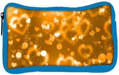 

Snoogg Eco Friendly Canvas Abstract Heart Design Designer Student Pen Pencil Case Coin Purse Pouch Cosmetic Makeup Bag (BLUE) Pouch(Multicolor)