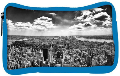 

Snoogg Eco Friendly Canvas Black And White New York City Designer Student Pen Pencil Case Coin Purse Pouch Cosmetic Makeup Bag (BLUE) Pouch(Multicolor)