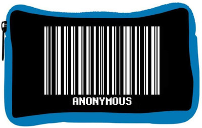 

Snoogg Eco Friendly Canvas Anonymous Barcode Designer Student Pen Pencil Case Coin Purse Pouch Cosmetic Makeup Bag (BLUE) Pouch(Multicolor)