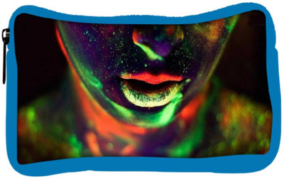 

Snoogg Eco Friendly Canvas Neon Lips 2492 Student Pen Pencil Case Coin Purse Pouch Cosmetic Makeup Bag (BLUE) Pouch(Multicolor)