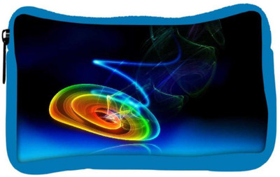 

Snoogg Eco Friendly Canvas Rainbow Circle Designer Student Pen Pencil Case Coin Purse Pouch Cosmetic Makeup Bag (BLUE) Pouch(Multicolor)