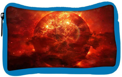 

Snoogg Eco Friendly Canvas Solar Sun Designer Student Pen Pencil Case Coin Purse Pouch Cosmetic Makeup Bag (BLUE) Pouch(Multicolor)