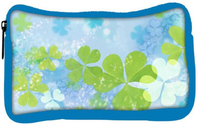 

Snoogg Eco Friendly Canvas Lite Floral Designer Student Pen Pencil Case Coin Purse Pouch Cosmetic Makeup Bag (BLUE) Pouch(Multicolor)