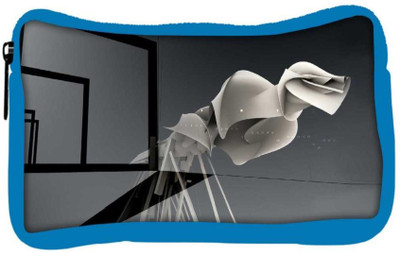 

Snoogg Eco Friendly Canvas Abstract 3D Design Designer Student Pen Pencil Case Coin Purse Pouch Cosmetic Makeup Bag (BLUE) Pouch(Multicolor)