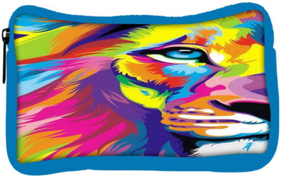 

Snoogg Eco Friendly Canvas Lion Paint Student Pen Pencil Case Coin Purse Pouch Cosmetic Makeup Bag (BLUE) Pouch(Multicolor)