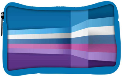 

Snoogg Eco Friendly Canvas 3D Layer Lines 2393 Student Pen Pencil Case Coin Purse Pouch Cosmetic Makeup Bag (BLUE) Pouch(Multicolor)