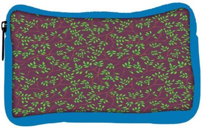 

Snoogg Eco Friendly Canvas Green Leaves Brown Pattern Designer Student Pen Pencil Case Coin Purse Pouch Cosmetic Makeup Bag (BLUE) Pouch(Multicolor)