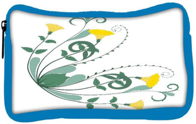 

Snoogg Eco Friendly Canvas Retro Floral Frame Corner Student Pen Pencil Case Coin Purse Pouch Cosmetic Makeup Bag (BLUE) Pouch(Multicolor)