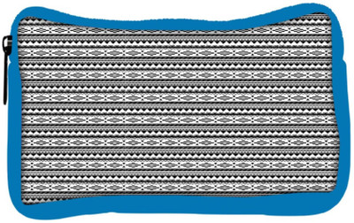 

Snoogg Eco Friendly Canvas Aztec Black And White Student Pen Pencil Case Coin Purse Pouch Cosmetic Makeup Bag (BLUE) Pouch(Multicolor)