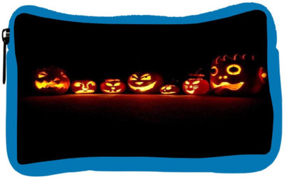 

Snoogg Eco Friendly Canvas Seven Halloween Pumpkin Student Pen Pencil Case Coin Purse Pouch Cosmetic Makeup Bag (BLUE) Pouch(Multicolor)