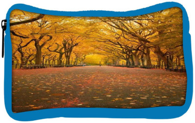 

Snoogg Eco Friendly Canvas 7 Student Pen Pencil Case Coin Purse Pouch Cosmetic Makeup Bag (BLUE) Pouch(Multicolor)