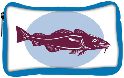 

Snoogg Eco Friendly Canvas Atlantic Codfish Retro Student Pen Pencil Case Coin Purse Pouch Cosmetic Makeup Bag (BLUE) Pouch(Multicolor)