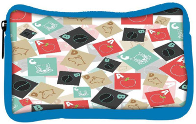 

Snoogg Eco Friendly Canvas A For Apple Designer Student Pen Pencil Case Coin Purse Pouch Cosmetic Makeup Bag (BLUE) Pouch(Multicolor)