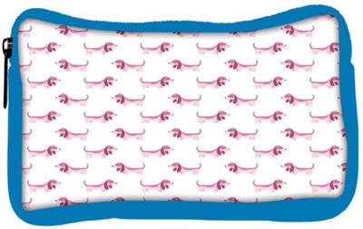 

Snoogg Eco Friendly Canvas Abstract Dash White Pattern Designer Student Pen Pencil Case Coin Purse Pouch Cosmetic Makeup Bag (BLUE) Pouch(Multicolor)