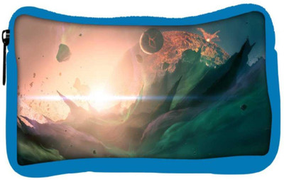 

Snoogg Eco Friendly Canvas Explosion Fantasy Designer Student Pen Pencil Case Coin Purse Pouch Cosmetic Makeup Bag (BLUE) Pouch(Multicolor)
