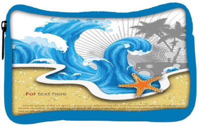 

Snoogg Eco Friendly Canvas Vector Summer Background With Waves Student Pen Pencil Case Coin Purse Pouch Cosmetic Makeup Bag (BLUE) Pouch(Multicolor)