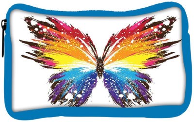 

Snoogg Eco Friendly Canvas Butterfly Graphic Colourful Student Pen Pencil Case Coin Purse Pouch Cosmetic Makeup Bag (BLUE) Pouch(Multicolor)