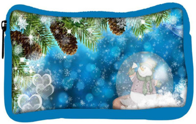 

Snoogg Eco Friendly Canvas Snowman Designer Student Pen Pencil Case Coin Purse Pouch Cosmetic Makeup Bag (BLUE) Pouch(Multicolor)