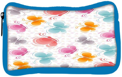 

Snoogg Eco Friendly Canvas Butterfly Pattern 2760 Student Pen Pencil Case Coin Purse Pouch Cosmetic Makeup Bag (BLUE) Pouch(Multicolor)