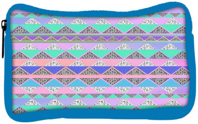 

Snoogg Eco Friendly Canvas Pyramid Aztec Student Pen Pencil Case Coin Purse Pouch Cosmetic Makeup Bag (BLUE) Pouch(Multicolor)