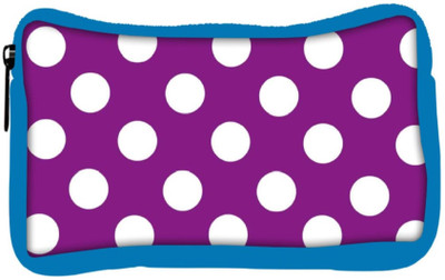 

Snoogg Eco Friendly Canvas Purple Polka Dot Student Pen Pencil Case Coin Purse Pouch Cosmetic Makeup Bag (BLUE) Pouch(Multicolor)