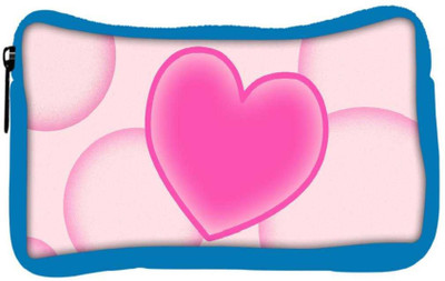 

Snoogg Eco Friendly Canvas Pink Heart Designer Student Pen Pencil Case Coin Purse Pouch Cosmetic Makeup Bag (BLUE) Pouch(Multicolor)