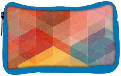 

Snoogg Eco Friendly Canvas Geometic Formations Colourful Student Pen Pencil Case Coin Purse Pouch Cosmetic Makeup Bag (BLUE) Pouch(Multicolor)