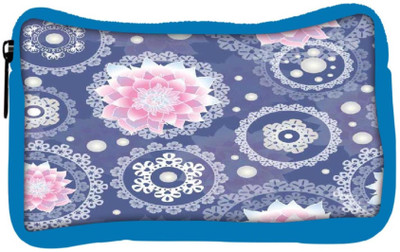 

Snoogg Eco Friendly Canvas Delightful Flower Pattern Cute Student Pen Pencil Case Coin Purse Pouch Cosmetic Makeup Bag (BLUE) Pouch(Multicolor)