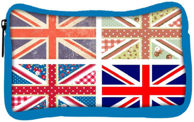 

Snoogg Eco Friendly Canvas 4 Cute British Flags In Shabby Chic Floral And Vintage Style Student Pen Pencil Case Coin Purse Pouch Cosmetic Makeup Bag (BLUE) Pouch(Multicolor)