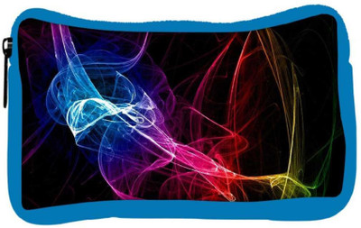

Snoogg Eco Friendly Canvas Neon Smoke Designer Student Pen Pencil Case Coin Purse Pouch Cosmetic Makeup Bag (BLUE) Pouch(Multicolor)