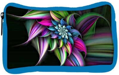 

Snoogg Eco Friendly Canvas Abstract Floral Design Designer Student Pen Pencil Case Coin Purse Pouch Cosmetic Makeup Bag (BLUE) Pouch(Multicolor)
