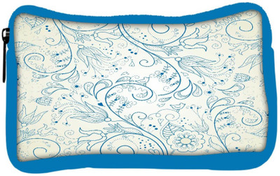 

Snoogg Eco Friendly Canvas Floral Hand Drawn Background Student Pen Pencil Case Coin Purse Pouch Cosmetic Makeup Bag (BLUE) Pouch(Multicolor)