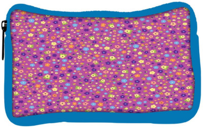 

Snoogg Eco Friendly Canvas Pink Floral Pattern Student Pen Pencil Case Coin Purse Pouch Cosmetic Makeup Bag (BLUE) Pouch(Multicolor)