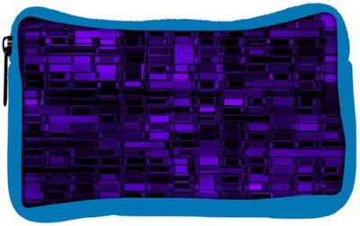 

Snoogg Eco Friendly Canvas Purple Digital 2422 Student Pen Pencil Case Coin Purse Pouch Cosmetic Makeup Bag (BLUE) Pouch(Multicolor)