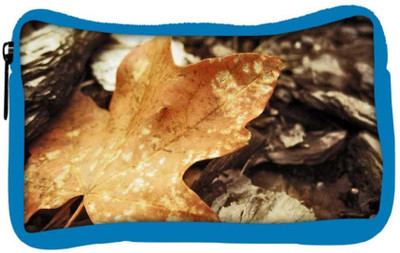 

Snoogg Eco Friendly Canvas Brown Leaf Designer Student Pen Pencil Case Coin Purse Pouch Cosmetic Makeup Bag (BLUE) Pouch(Multicolor)