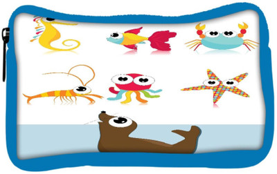 

Snoogg Eco Friendly Canvas Background With Sea Animal Student Pen Pencil Case Coin Purse Pouch Cosmetic Makeup Bag (BLUE) Pouch(Multicolor)
